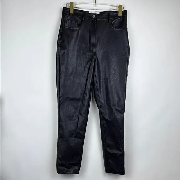 Aritzia Wilfred The Melina Vegan Leather Pant in Black Women’s Size 8 - Picture 4 of 13